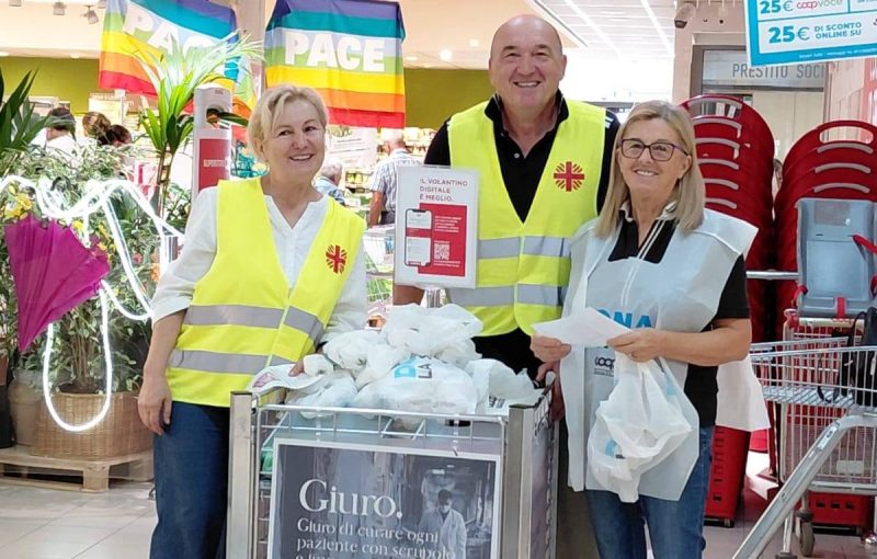 caritas, raccolta coop